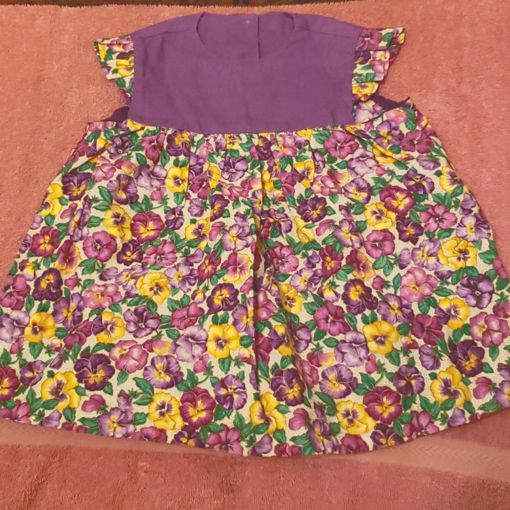 Sweetly handmade little girls dress